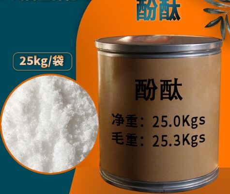 Good price CAS 77-09-8 Phenolphthaleins Powder Crystals For Titration And PH Testing online